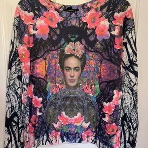 Frieda Khalo colorful sweatshirt